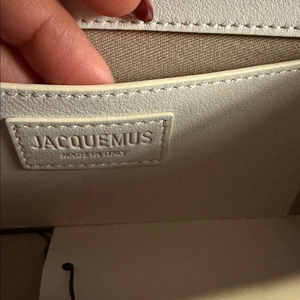 Jacquemus Ivory Leather Bag 

Approx. 5.5"H x 9.1"W x 2.8"D - Picture 5 of 5